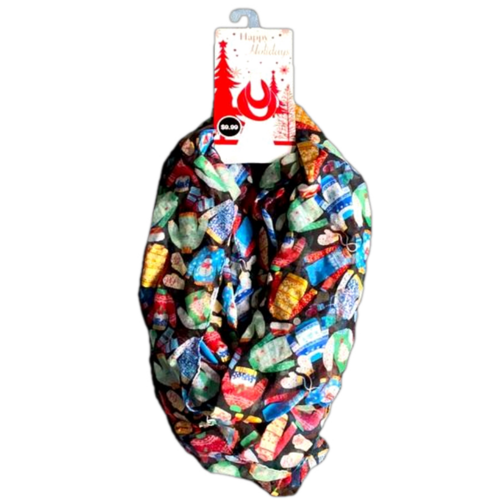 Ugly Christmas Sweater Holiday Loop Scarf - Brand New